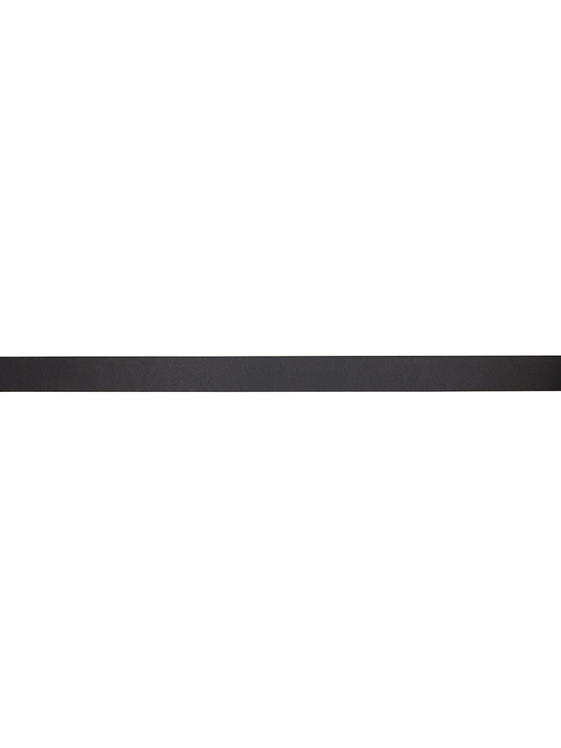 AURALEE Black Leather Square Buckle Belt outlook
