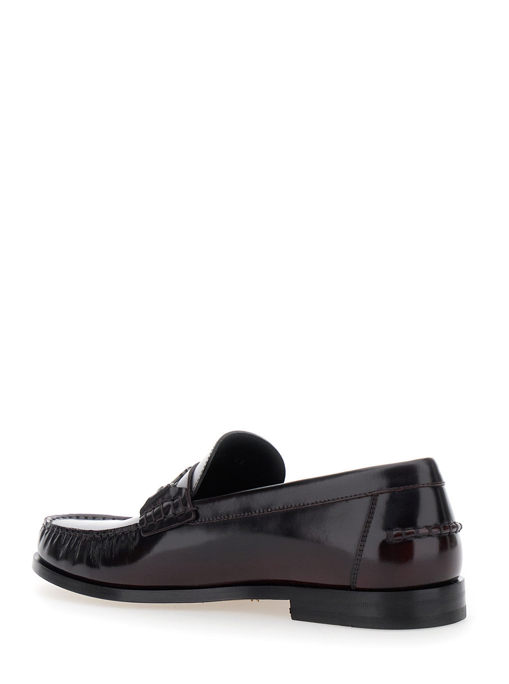 Ferragamo Men 'Harry' Black Loafers With Almond Toe And Logo Plaque Detail In Leather Man - 3