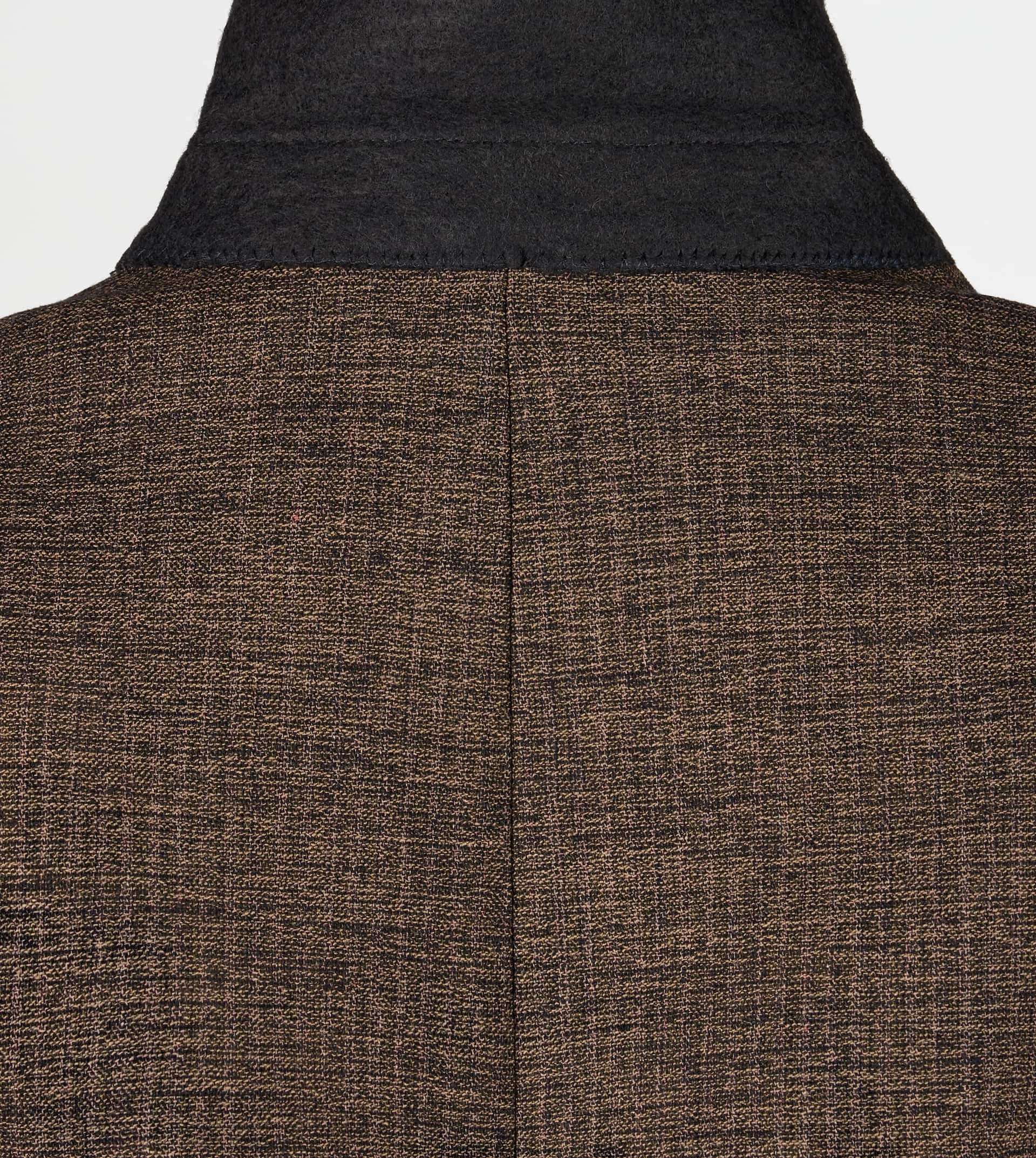 COTTON BLEND JACKET - BROWN - 2