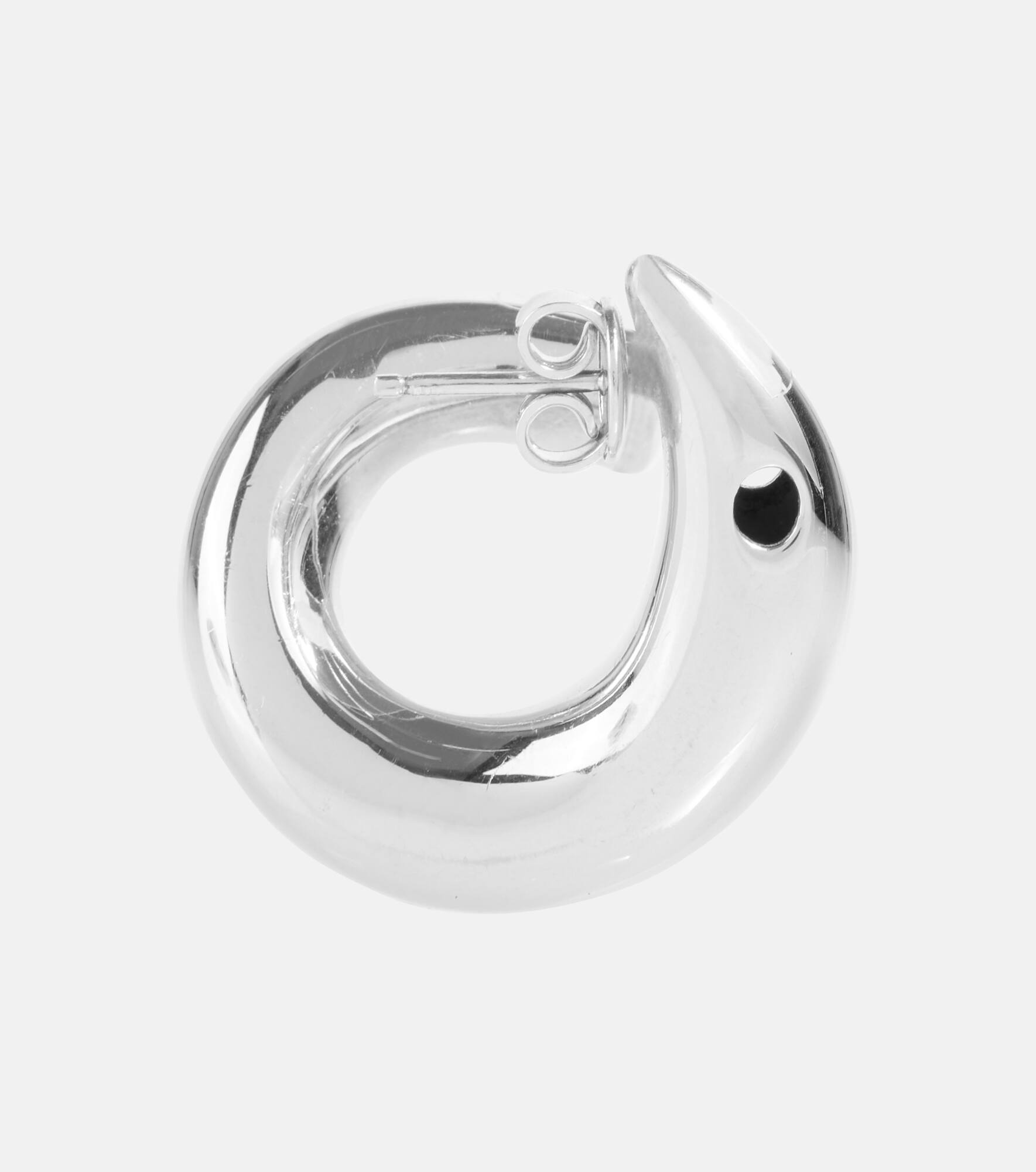 Sterling silver hoop earrings - 2