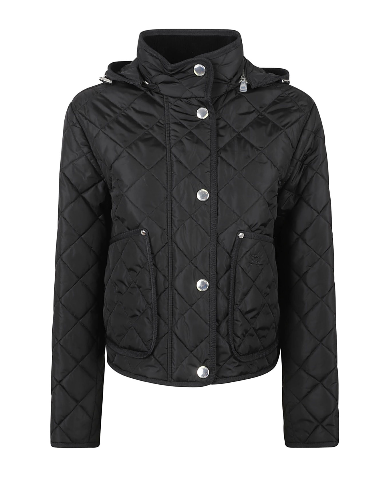 High-neck Quilted Jacket - 1