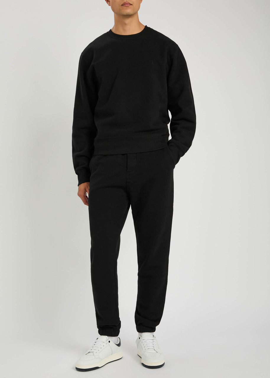 Saint Laurent Logo-embroidered Cotton Sweatpants - 4