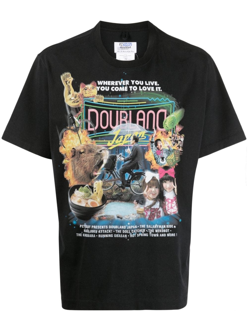 graphic-print crew-neck T-shirt - 1