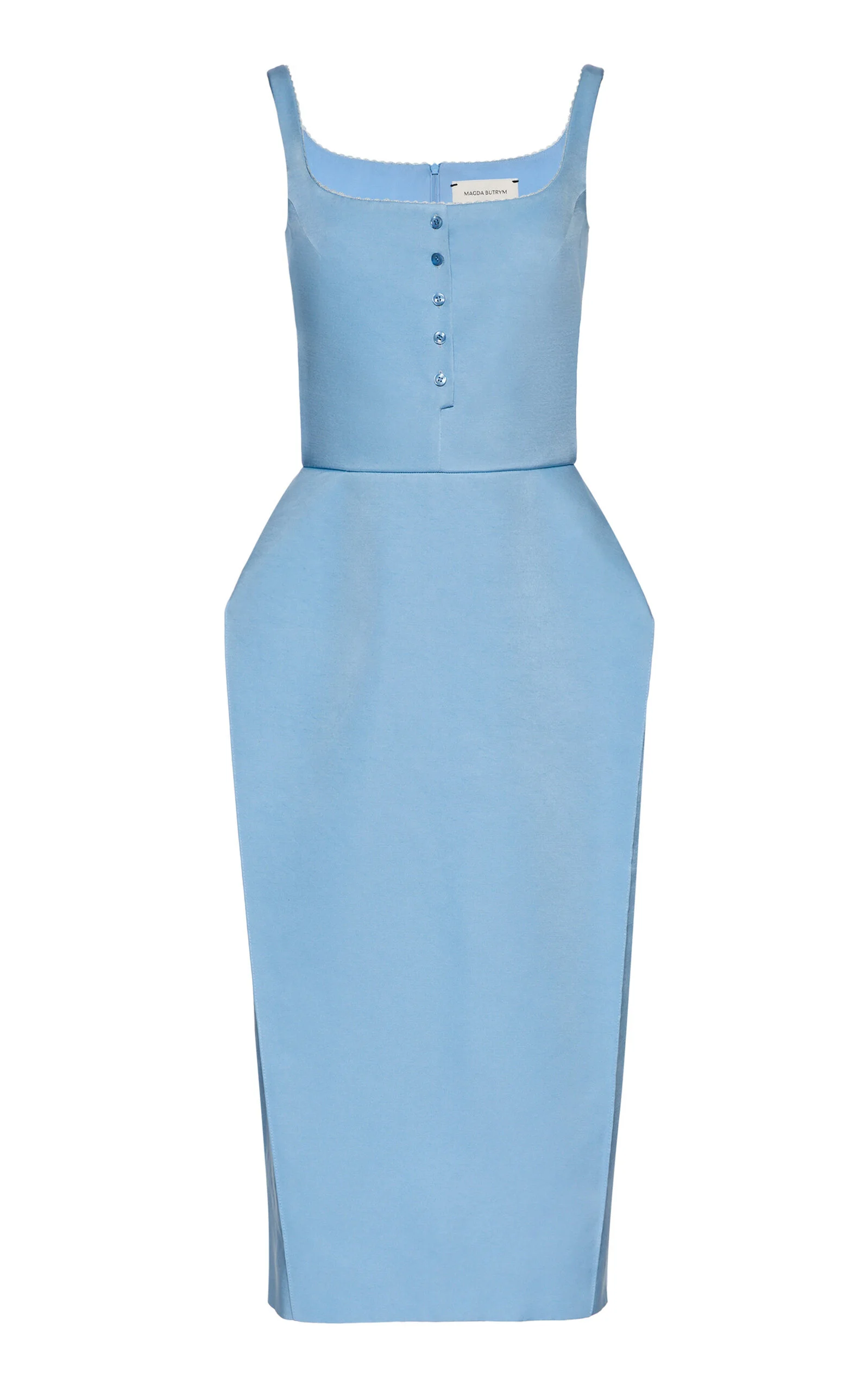 Button Down Cotton Dress blue - 1