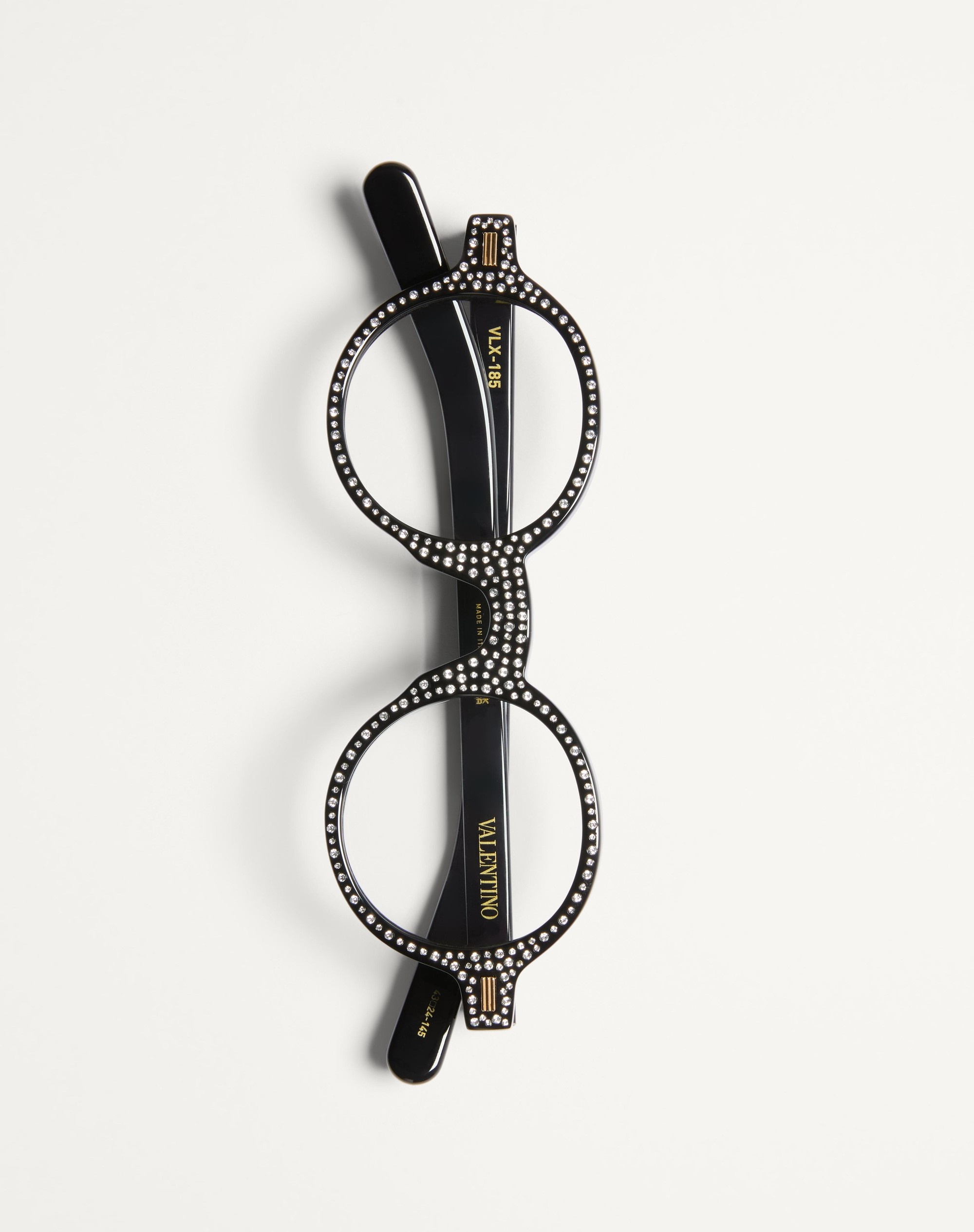 BIZARRE CIRCLE GLASSES WITH CRYSTALS IN ACETATE - 6
