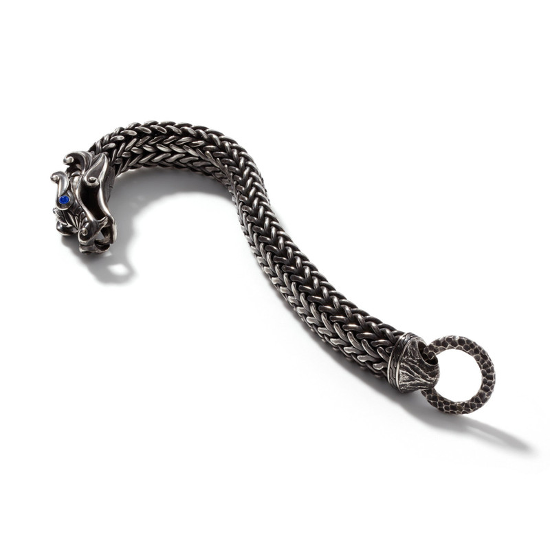 Naga Bracelet, Dark Silver, 15MM 3
