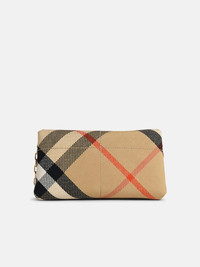 Burberry 'CHECK' CROSSBODY BAG IN BEIGE POLYESTER BLEND