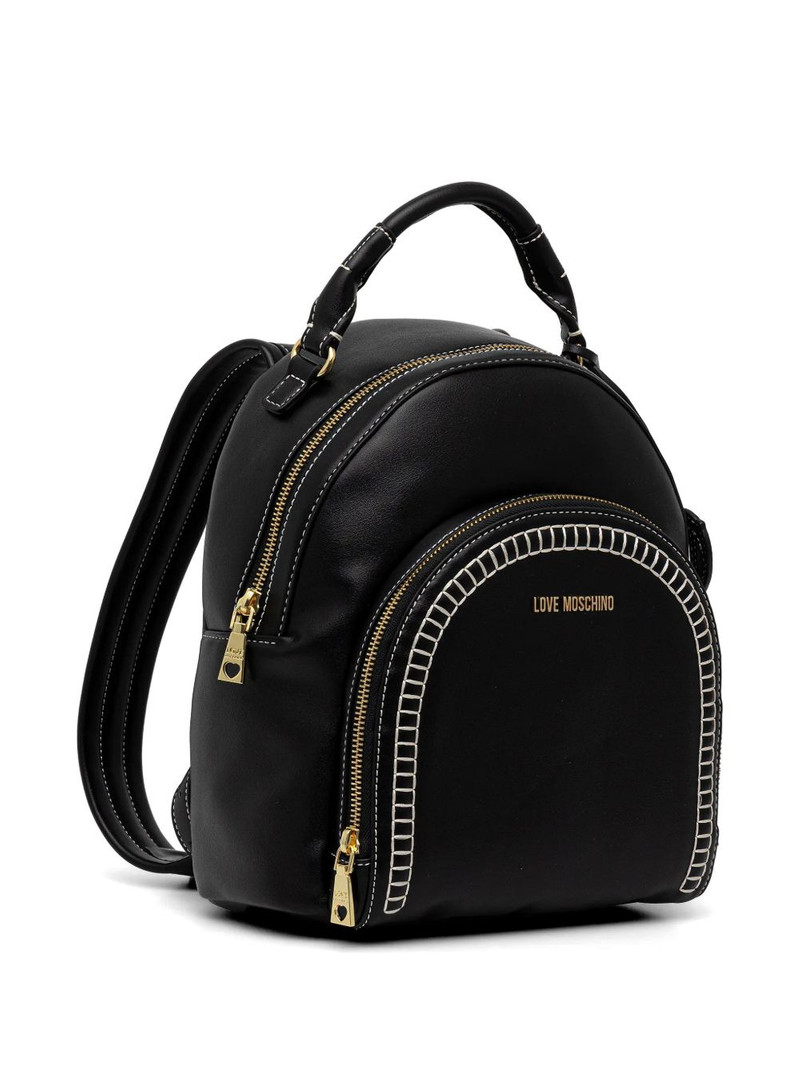 Moschino logo-detail top handle backpack outlook