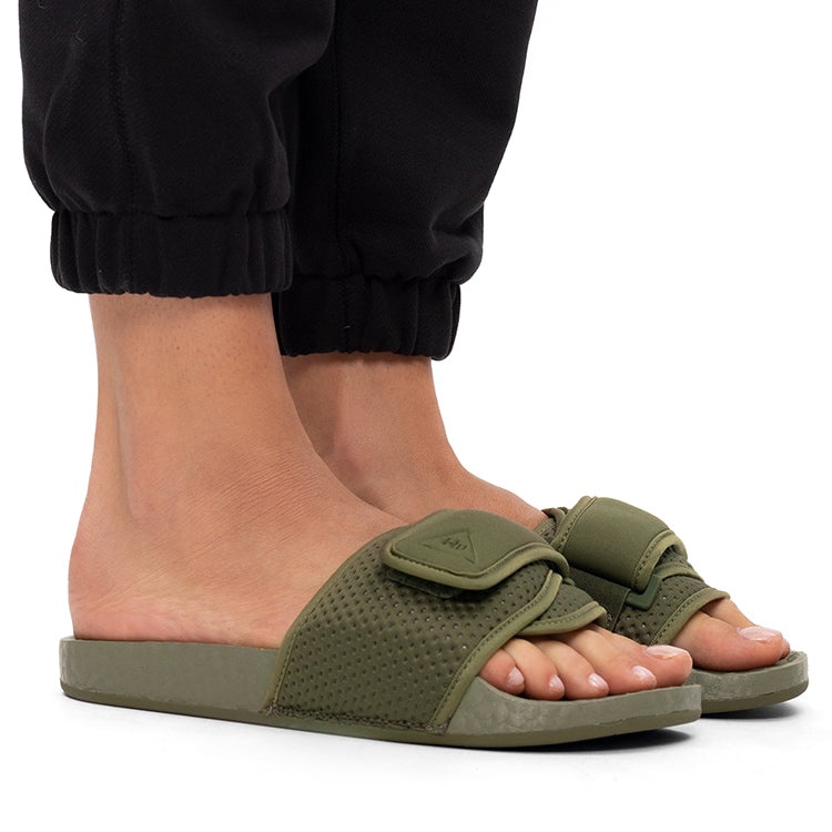 adidas x Pharrell Boost Slides 'Olive Cargo' FY6141 - 7
