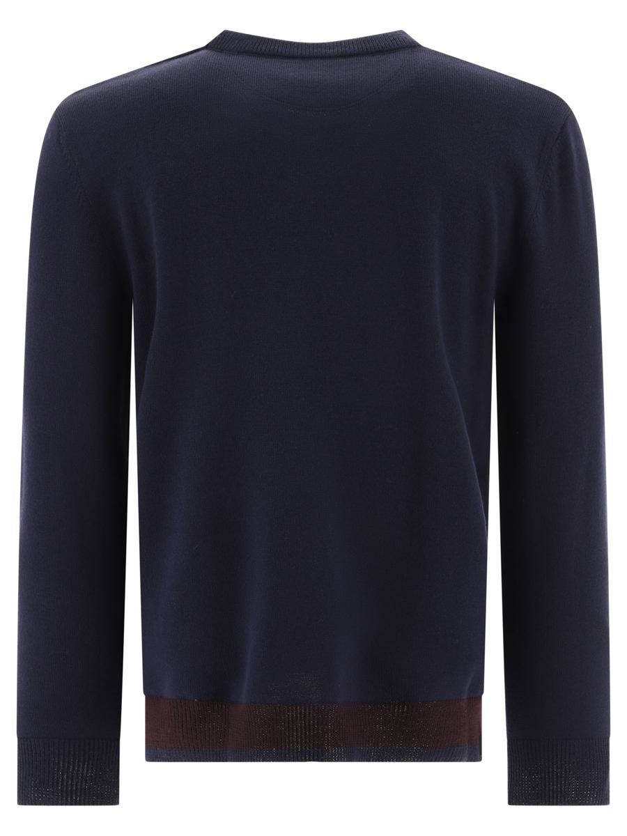 Valentino VALENTINO SWEATER WITH RUBBERISED V DETAIL - 2