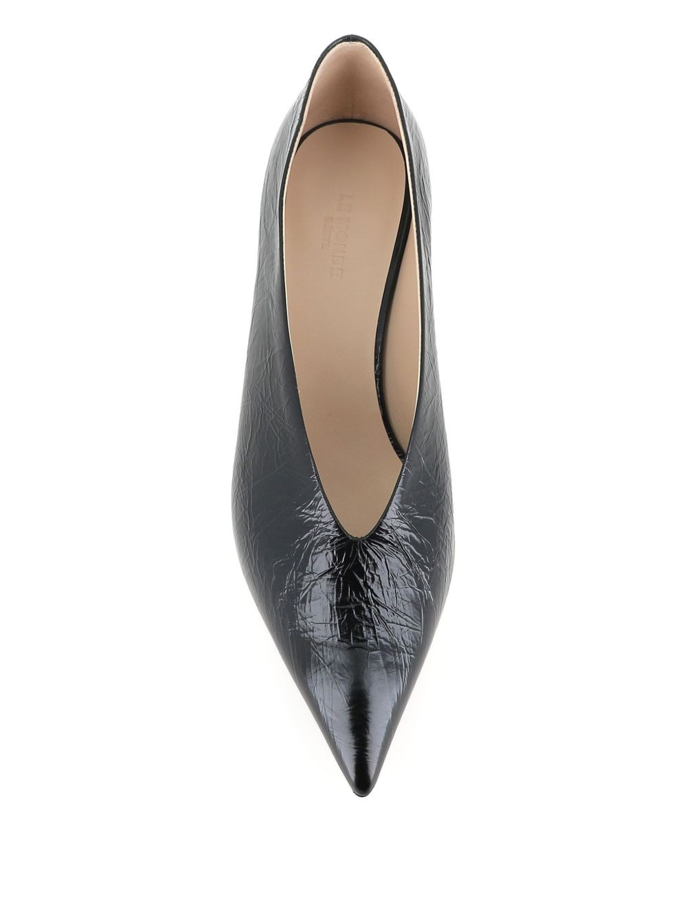 pointed-toe leather pumps - 3
