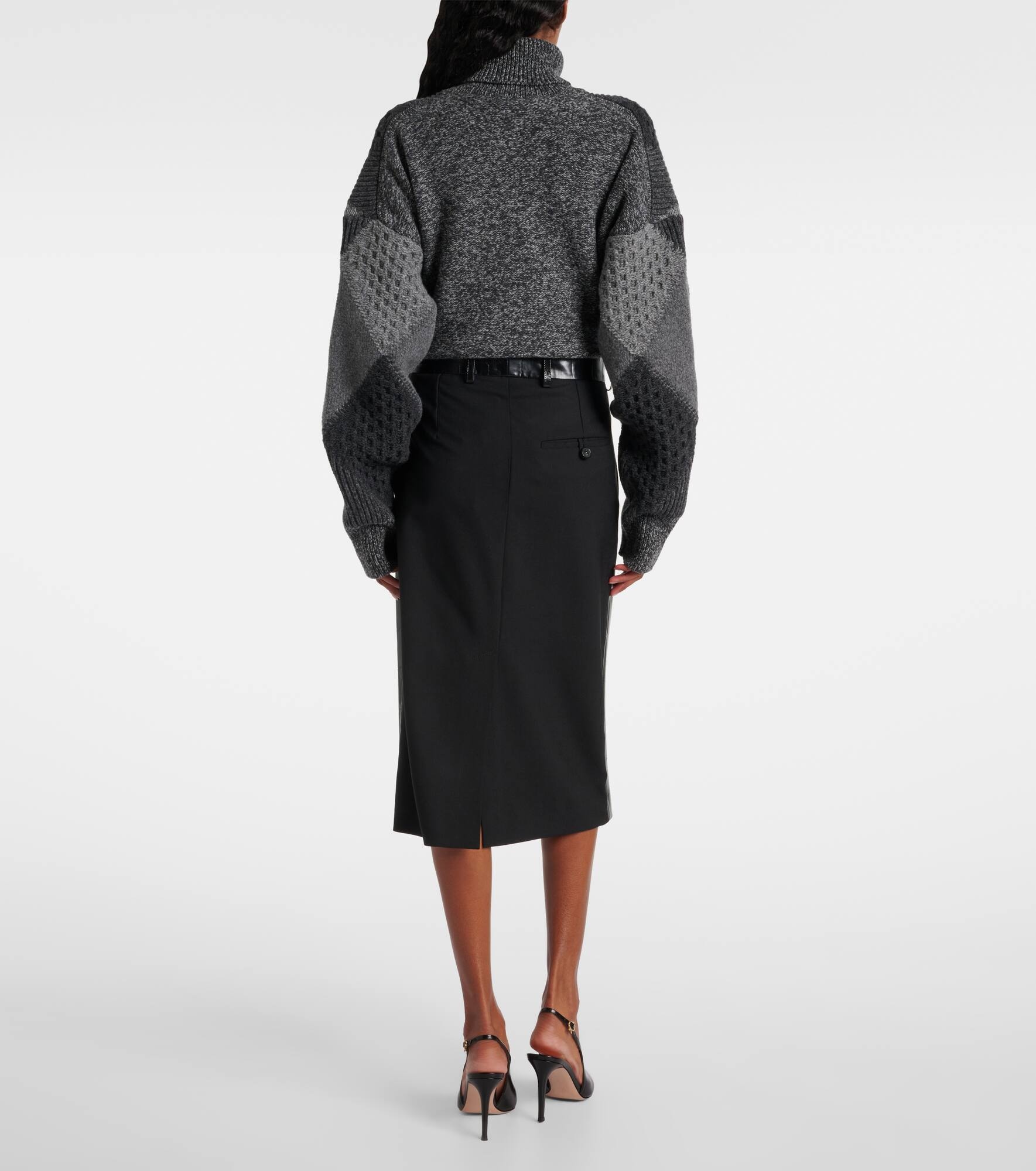 Croco pencil skirt - 3
