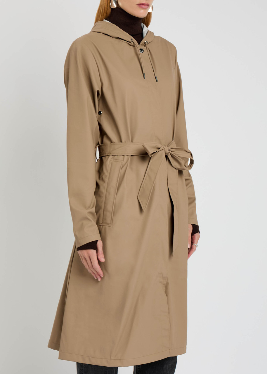 Rains Hooded Coated Shell Jacket - 2