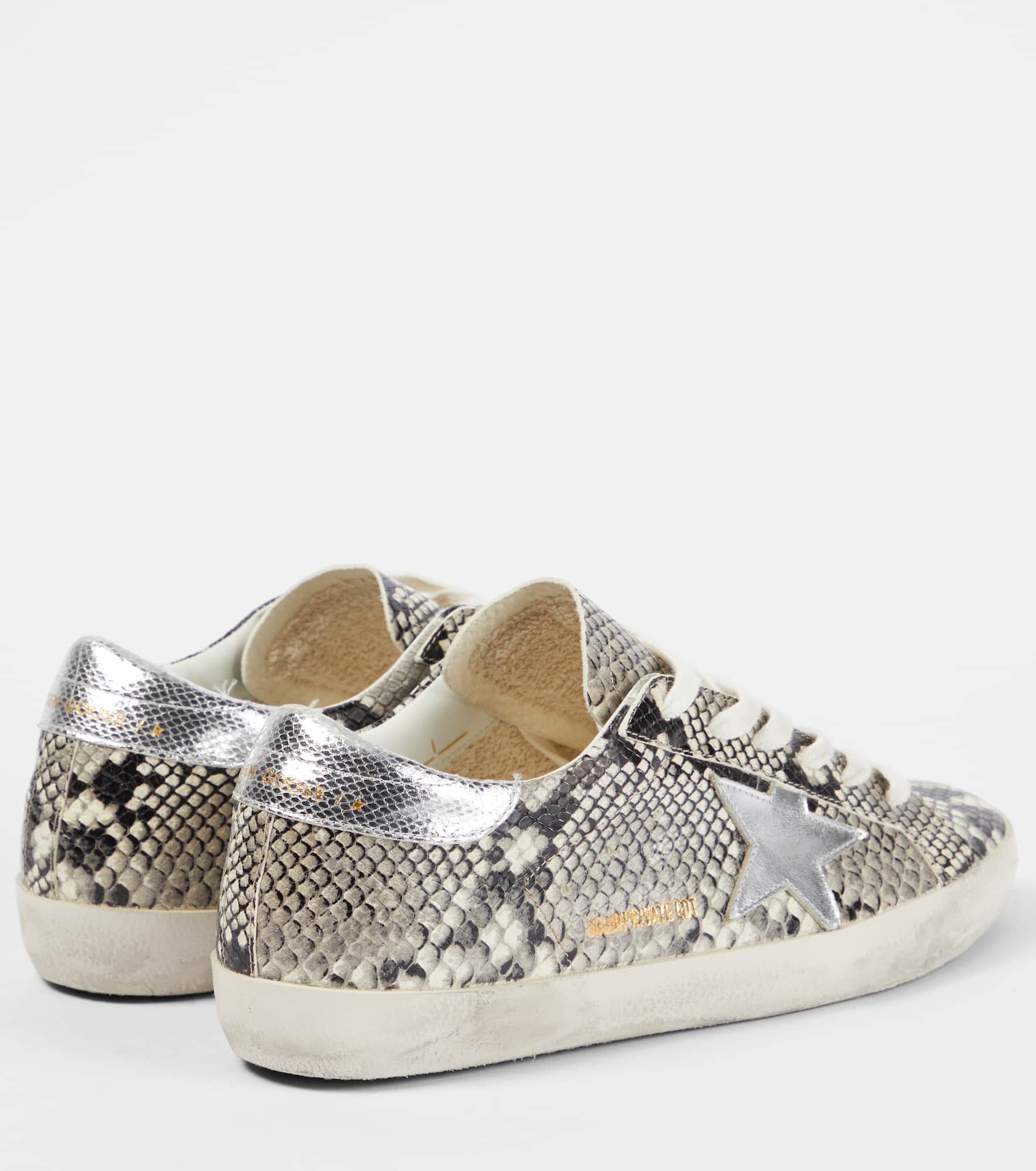 Super-Star snake-effect leather sneakers - 3