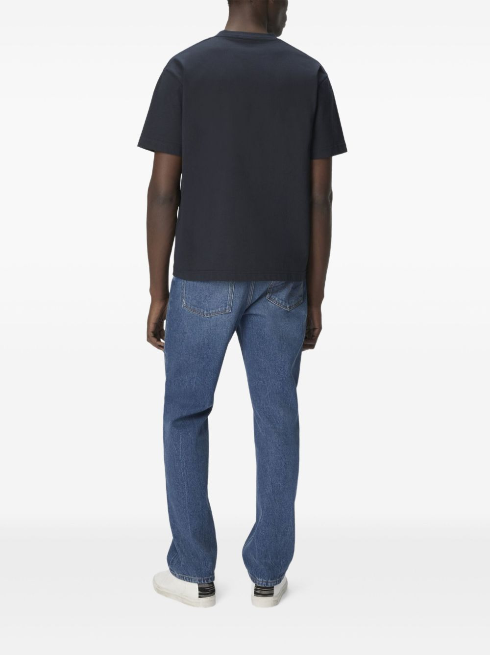 geometric-pattern cotton T-shirt - 3
