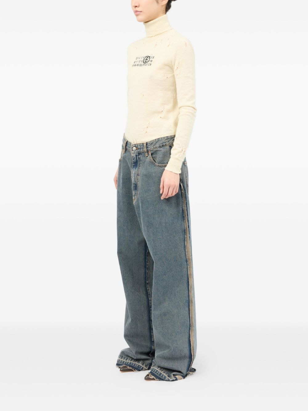 wide-leg jeans - 6
