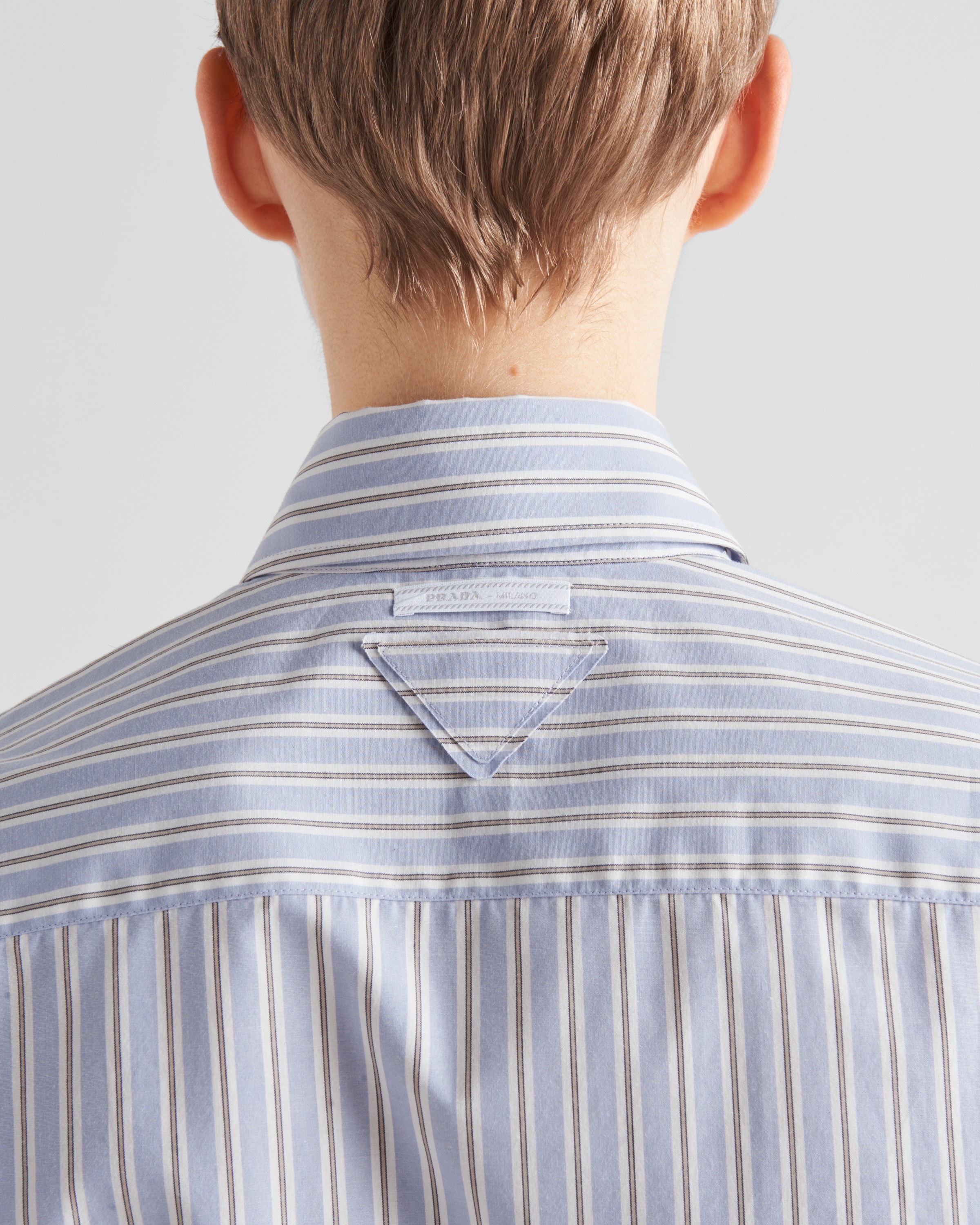 Striped poplin shirt - 4