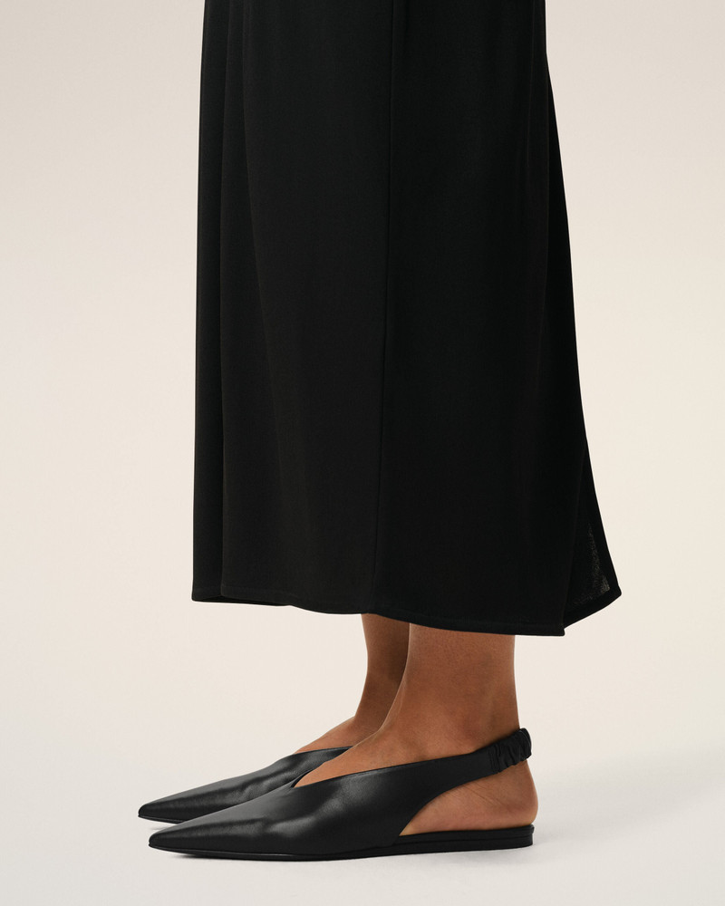 AMI Paris BLACK LAMB LEATHER POINTED TOE SLINGBACKS outlook