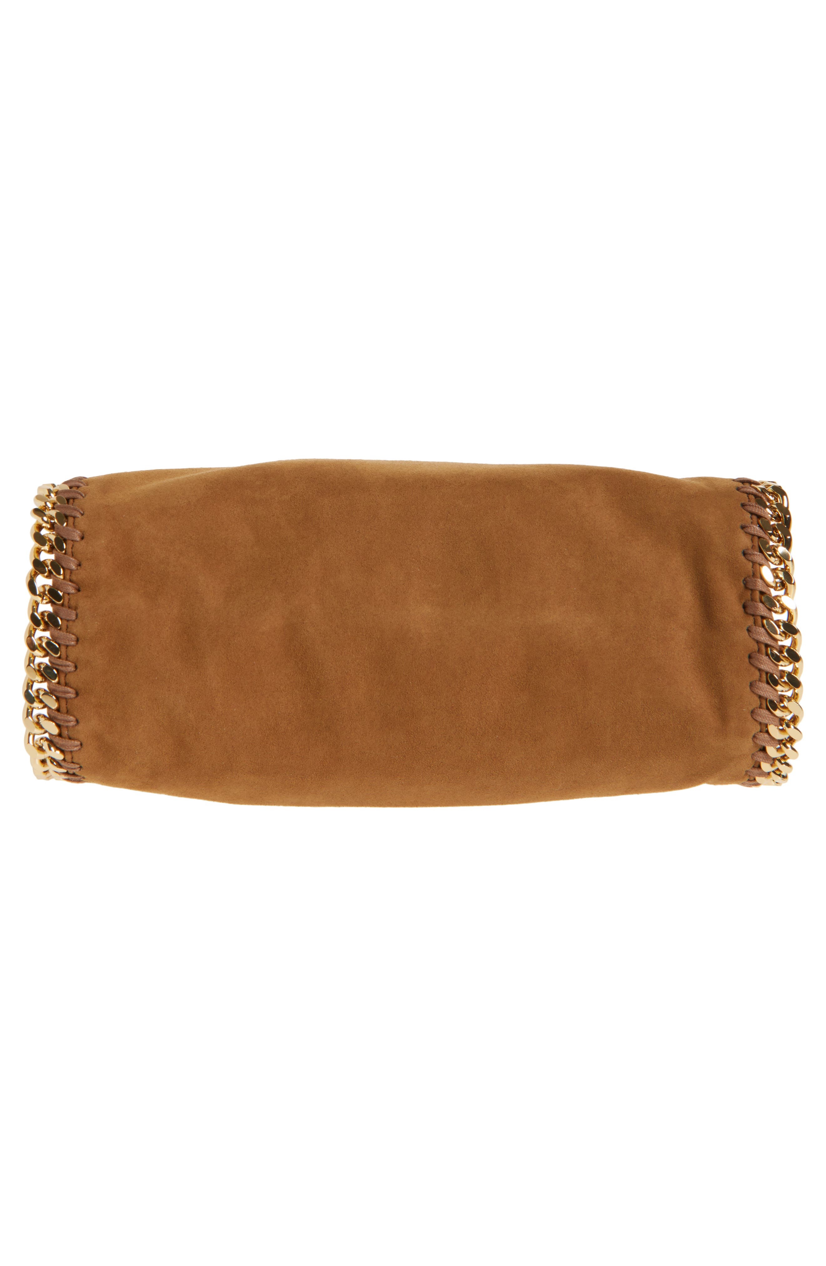 Stella McCartney Mini Falabella Faux Suede Crossbody Bag in Brandy at Nordstrom - 7