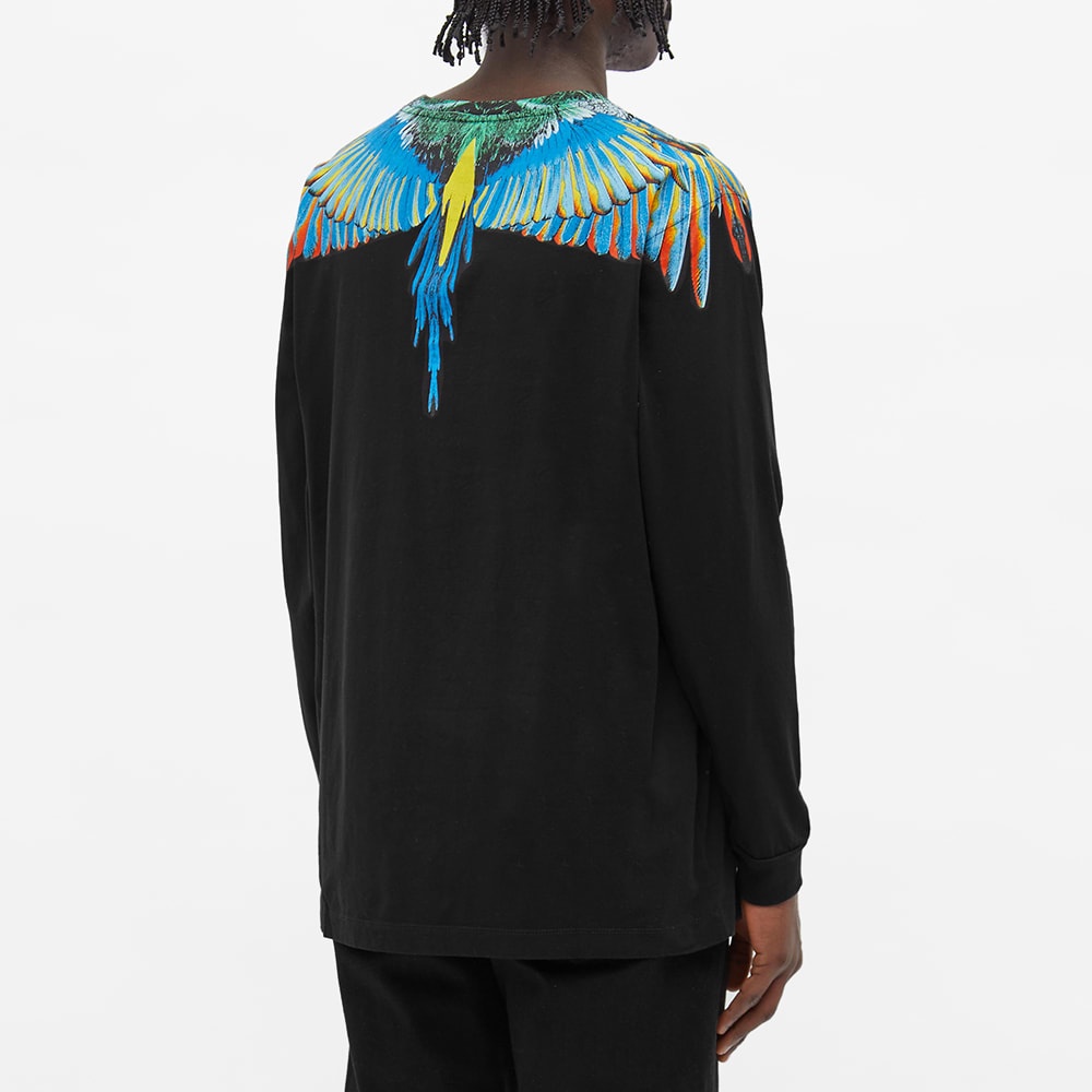 Marcelo Burlon Long Sleeve Birds Wings Regular Tee - 4