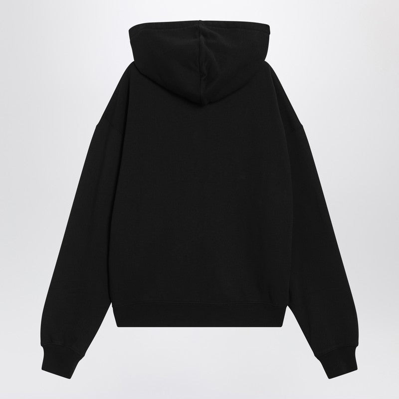 Jacquemus Black Cotton Zip-Up Hoodie Men - 2