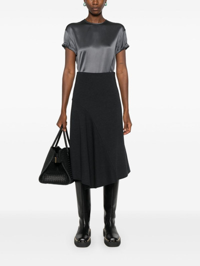 Brunello Cucinelli A-line jersey midi skirt outlook