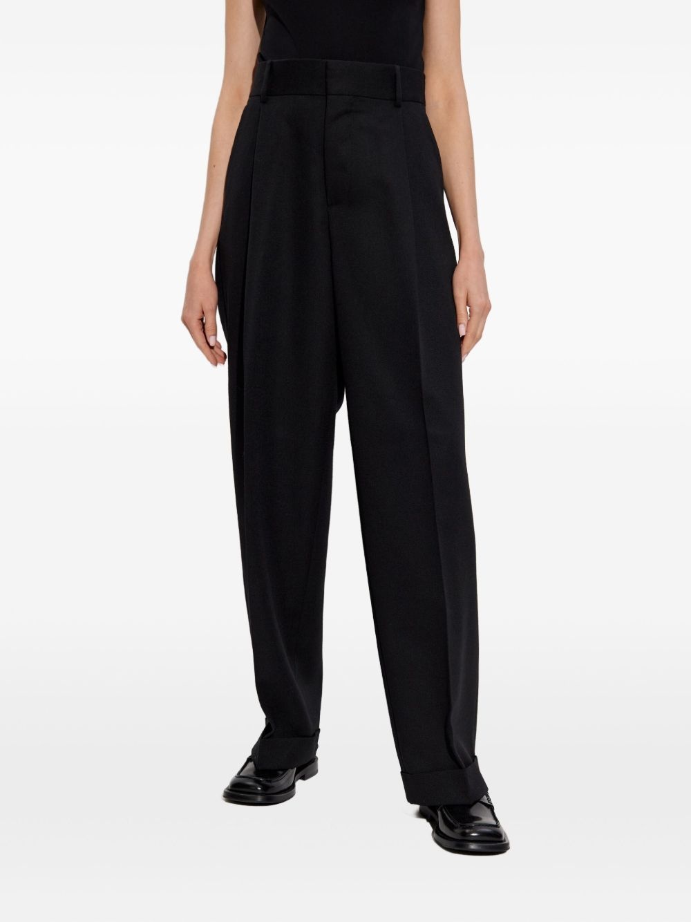 pleated wool trousers - 3