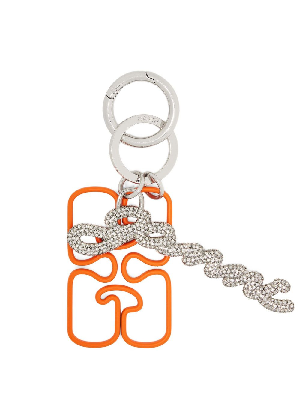 chain-embellished keyring - 3