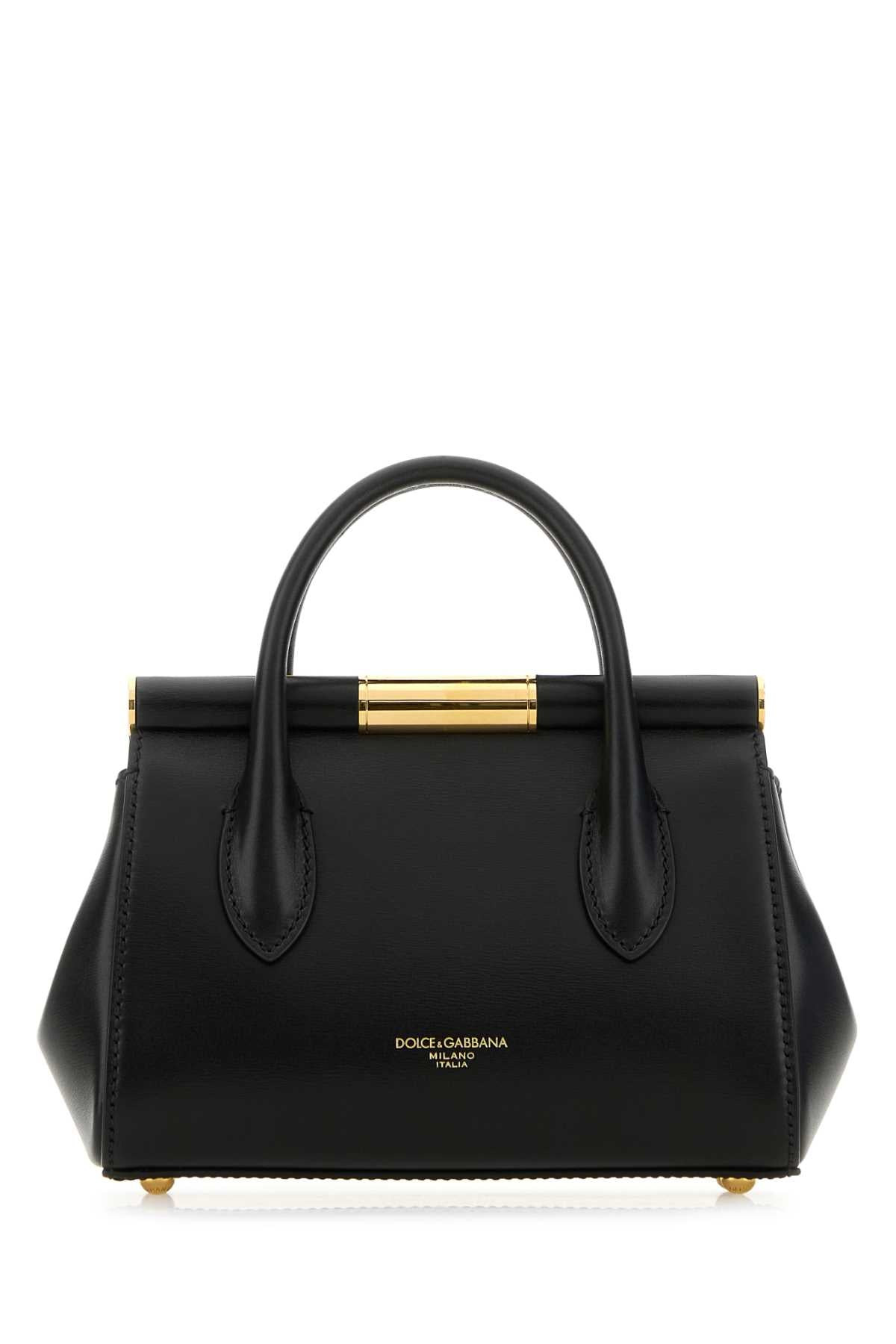 Dolce & Gabbana Women Black Leather Marlene Handbag - 3