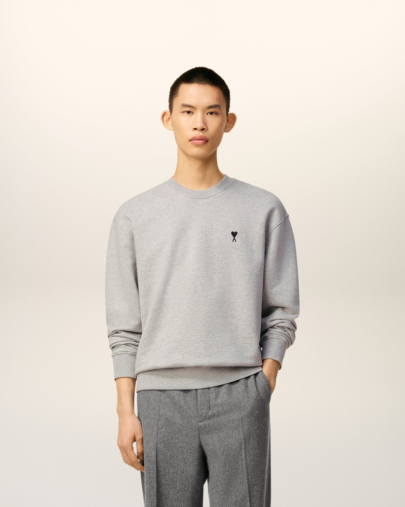 AMI Paris GREY COTTON AMI DE COEUR SWEATSHIRT outlook