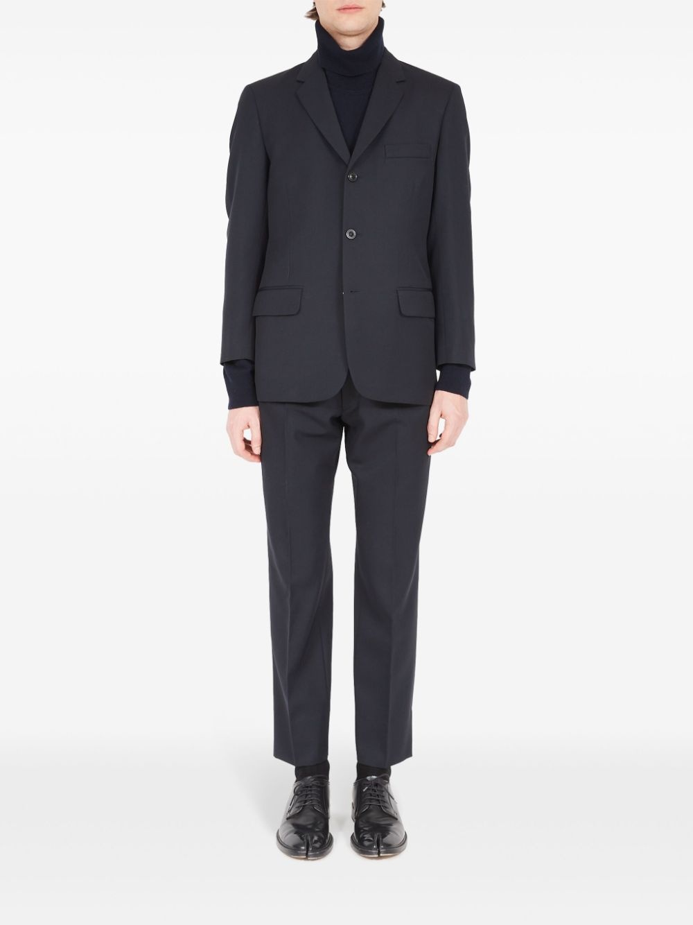 single-breasted wool blazer - 2