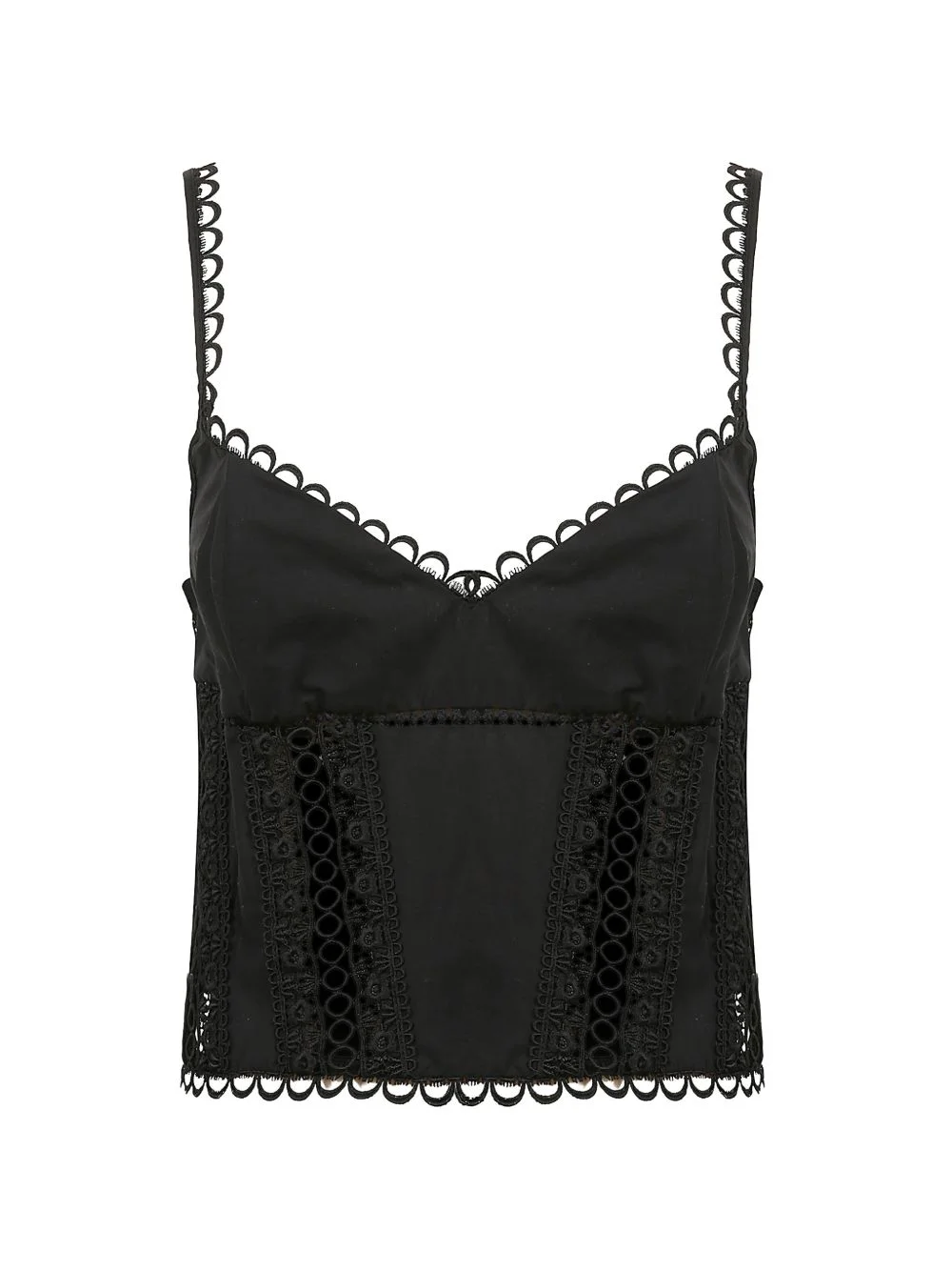 Poppy lace-trim top - 1