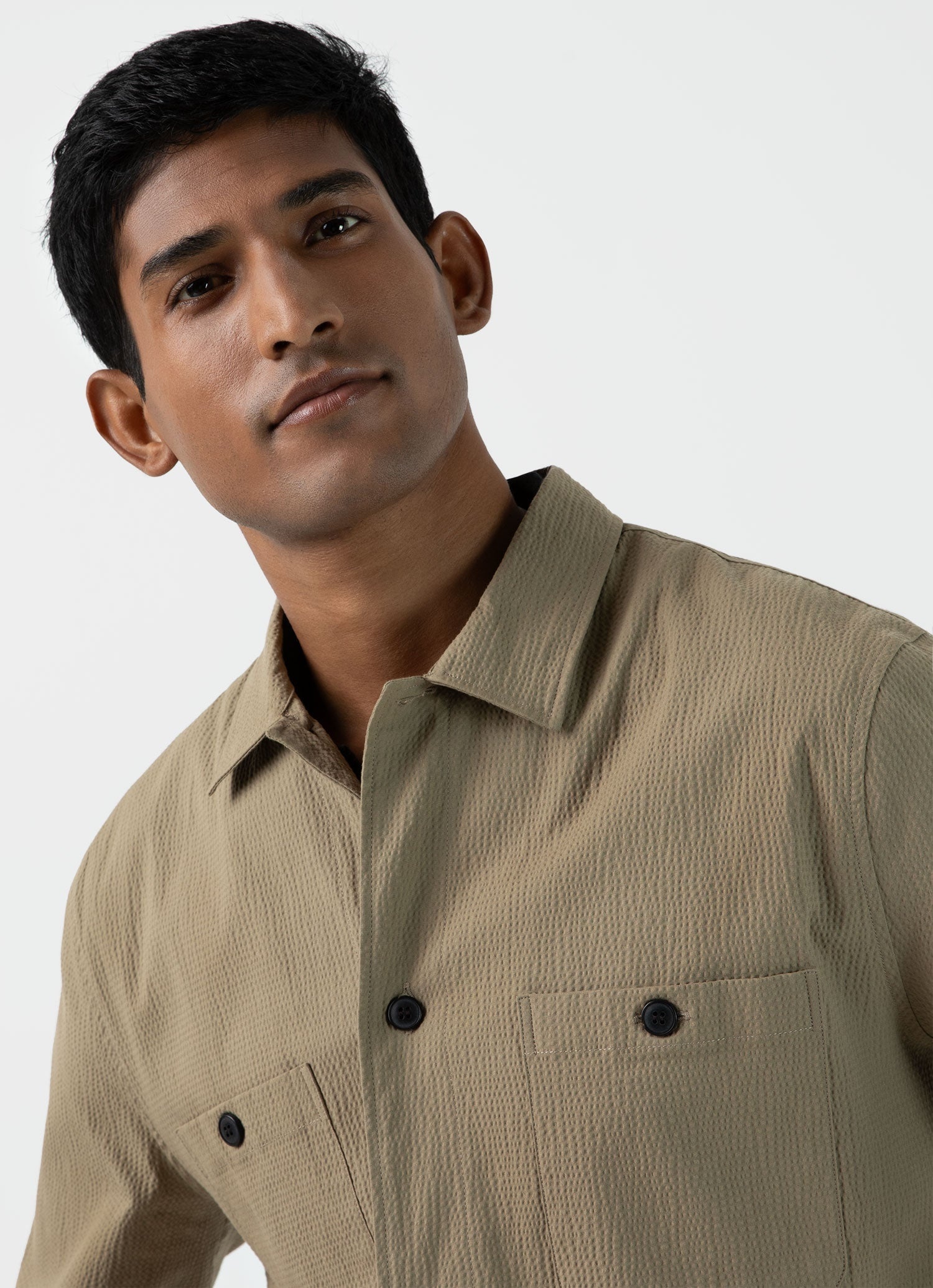 Seersucker Overshirt - 6