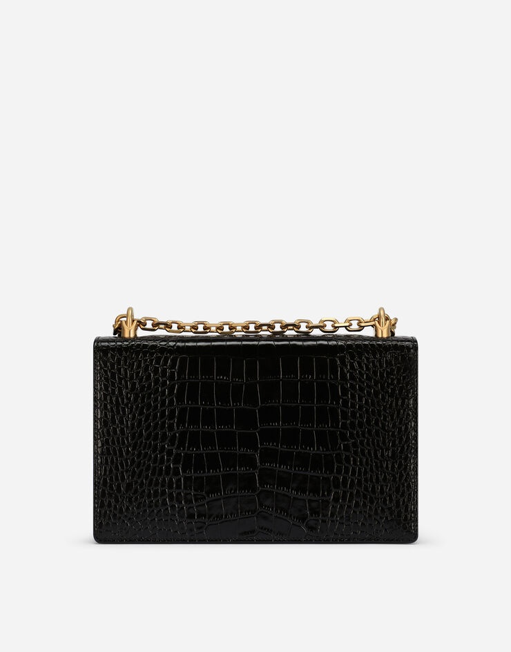 Crocodile-print calfskin DG Girls bag - 4