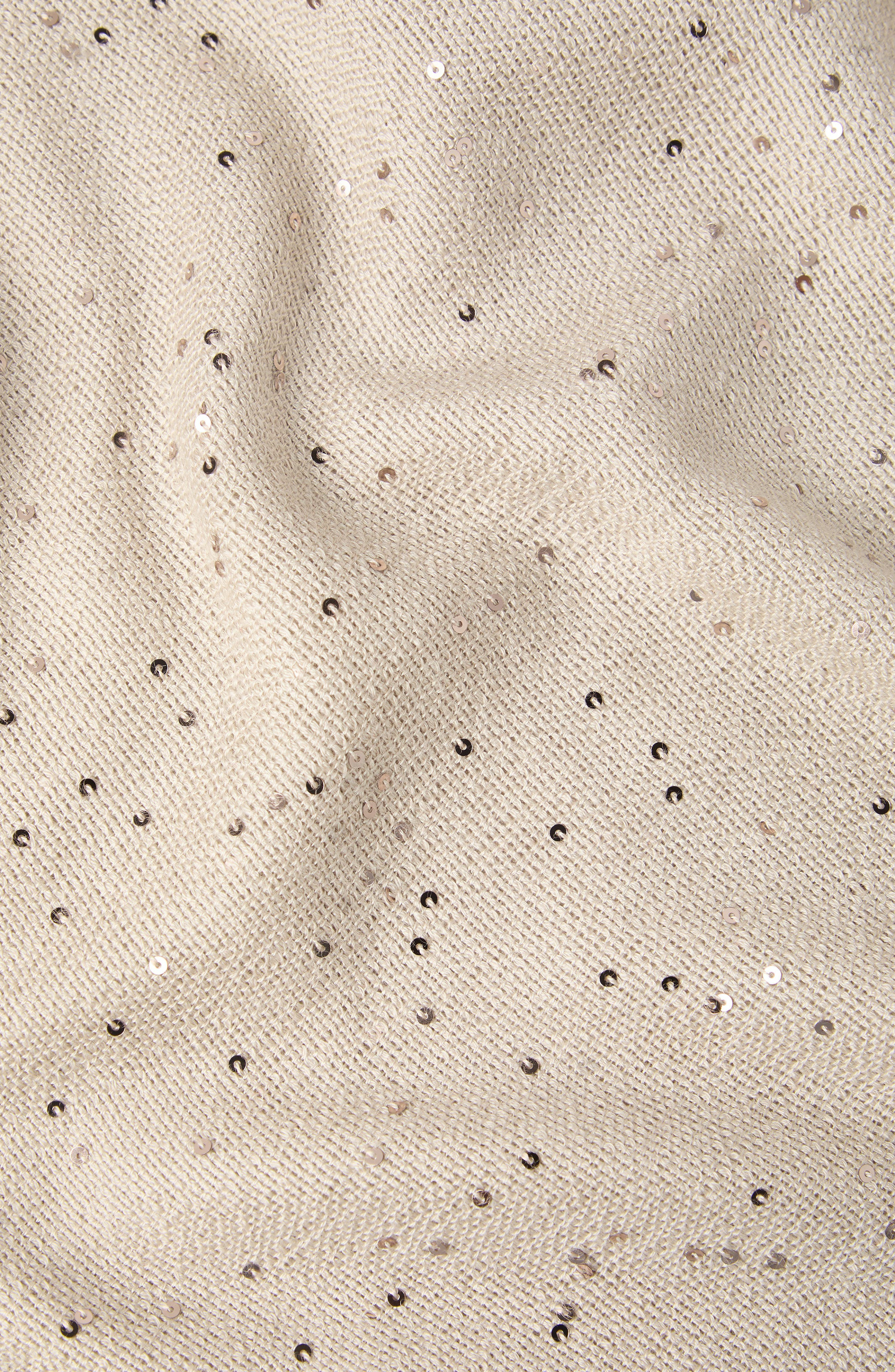 Brunello Cucinelli Cashmere and silk Diamond yarn scarf in Beige Silk at Nordstrom - 4