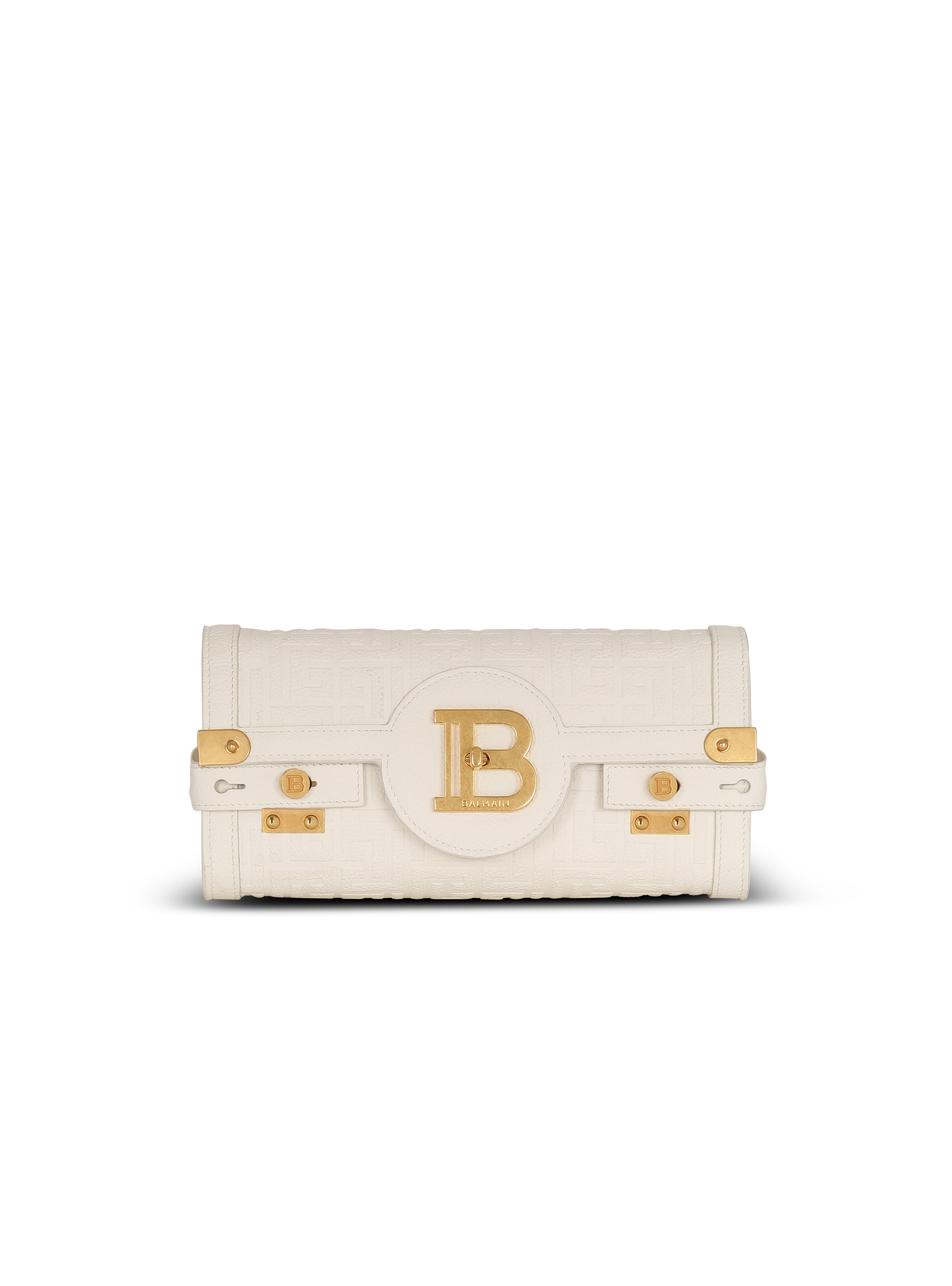 B-Buzz 23 monogrammed grained leather clutch - 1
