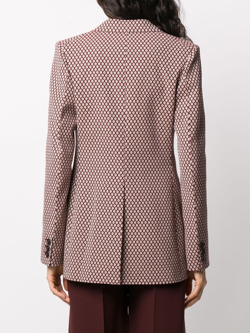 diamond print blazer - 4