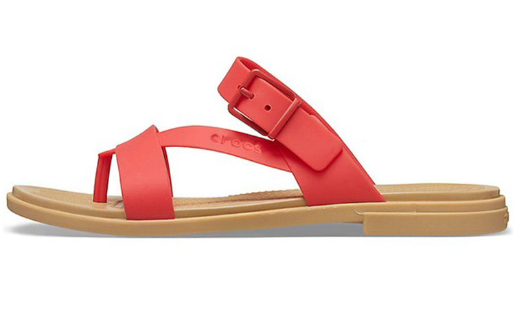 (WMNS) Crocs Casual Flame Red Slippers 206108-8C1 - 2