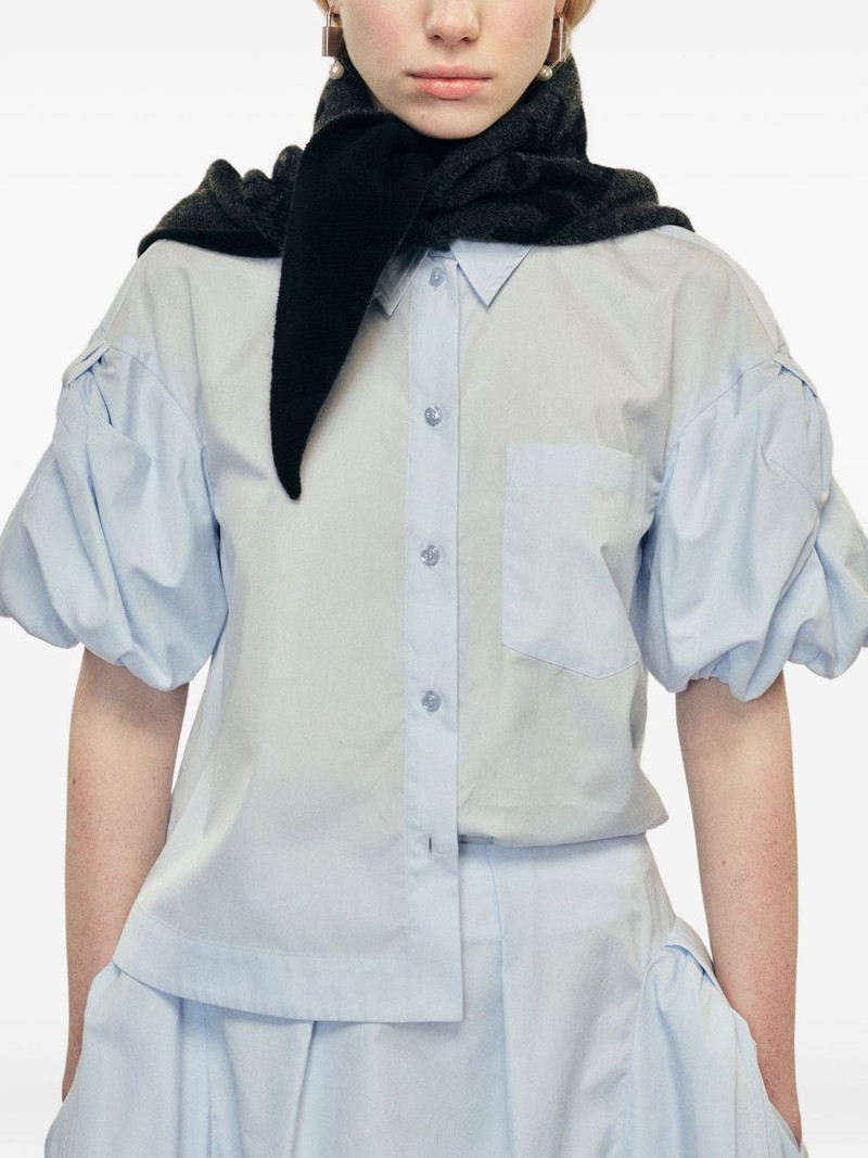 Simone Rocha logo-embroidered scarf outlook