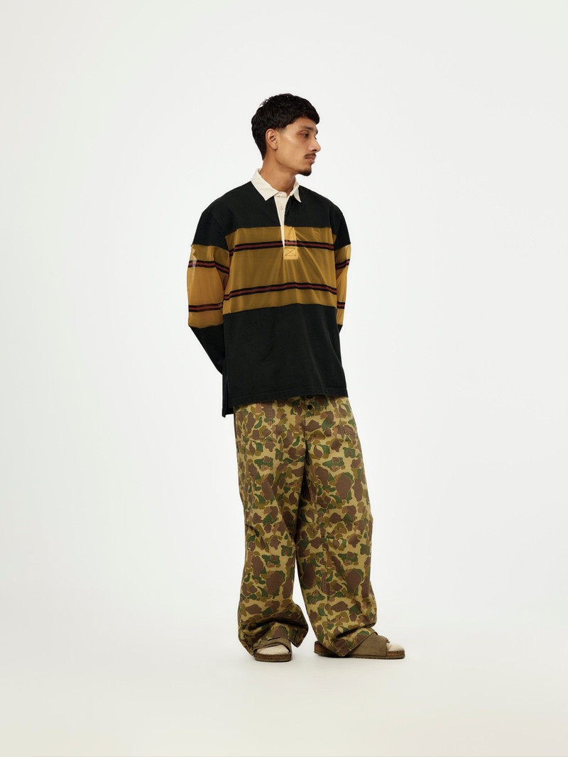 16/-DENSE-JERSEY X SHEERJERSEY RUGBY SHIRT (BLACK) 4