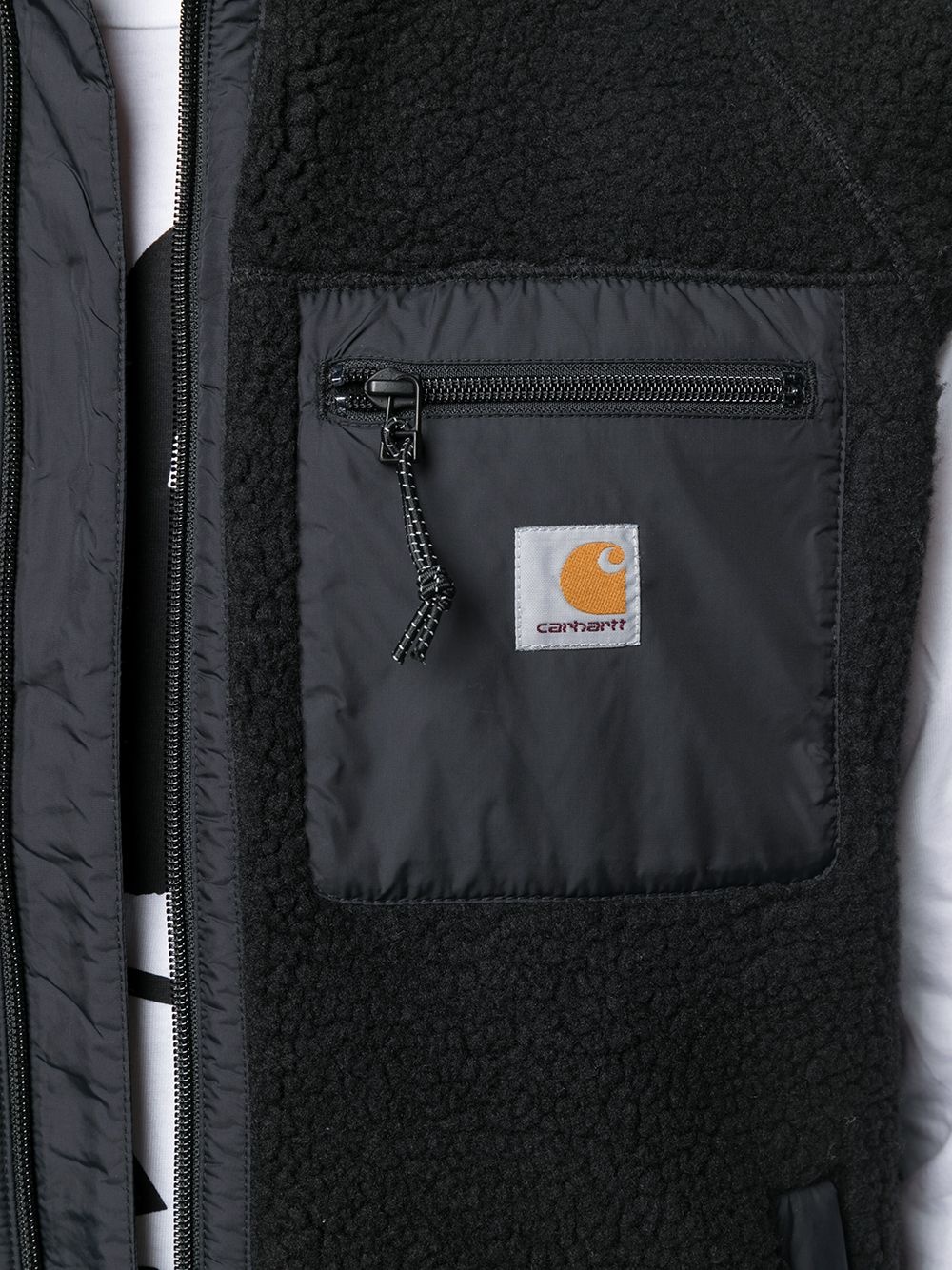 logo-patch fleece gilet - 5