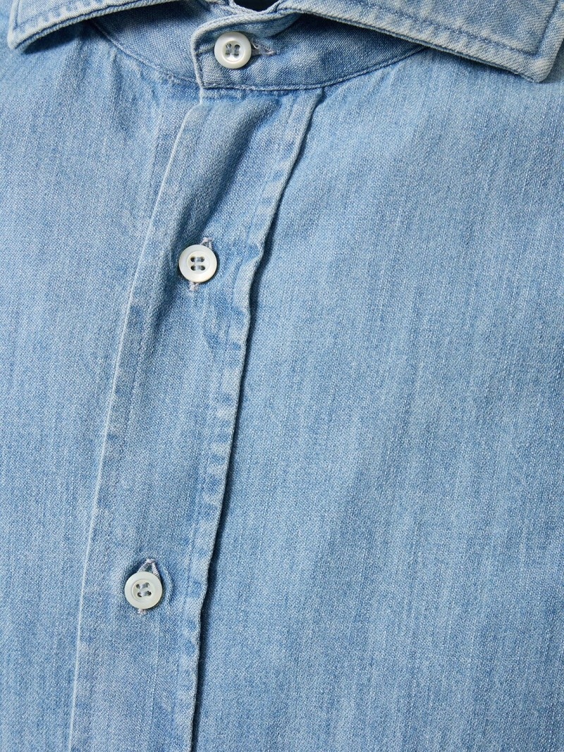 Superlight cotton denim shirt - 4