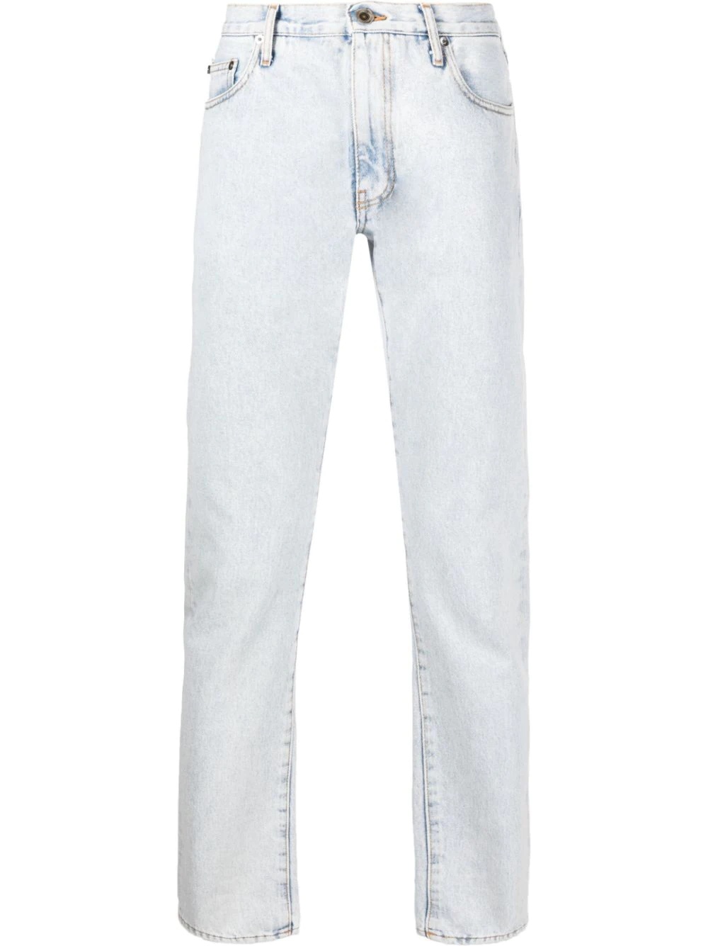 Arrows-logo straight leg jeans - 1