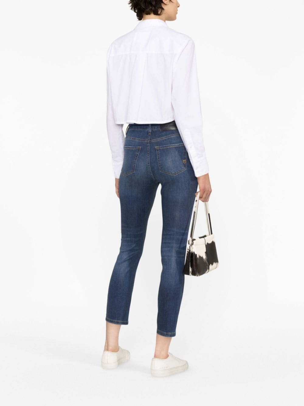 mid-rise cropped jeans - 3