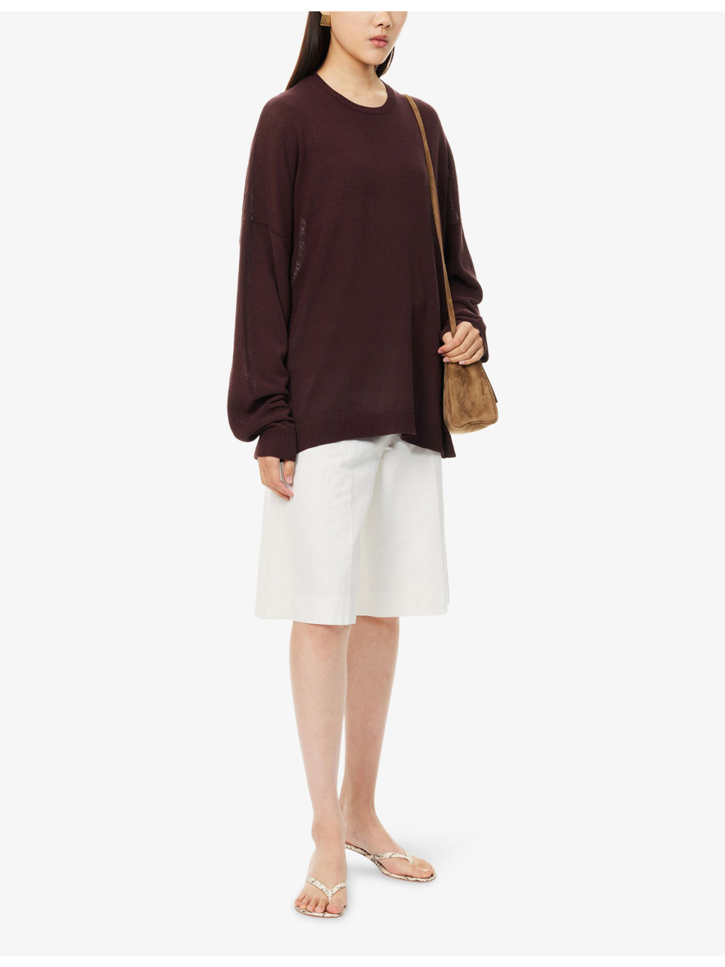 Rafaela Padded-Shoulder Knitted Wool Jumper - 2