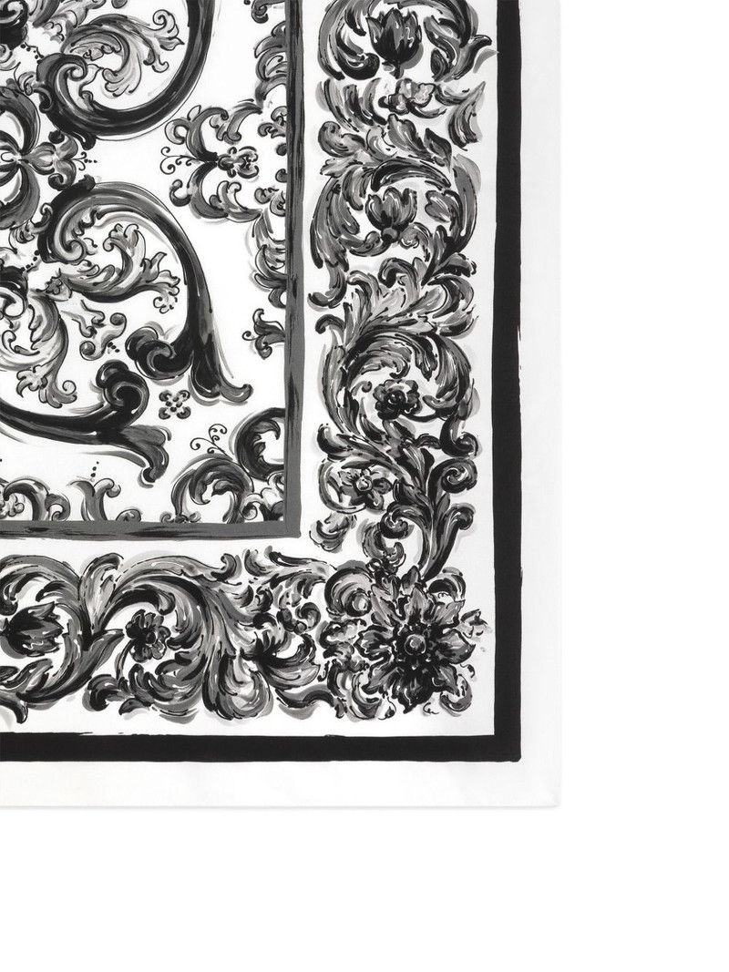 Dolce & Gabbana Majolica-print silk scarf outlook