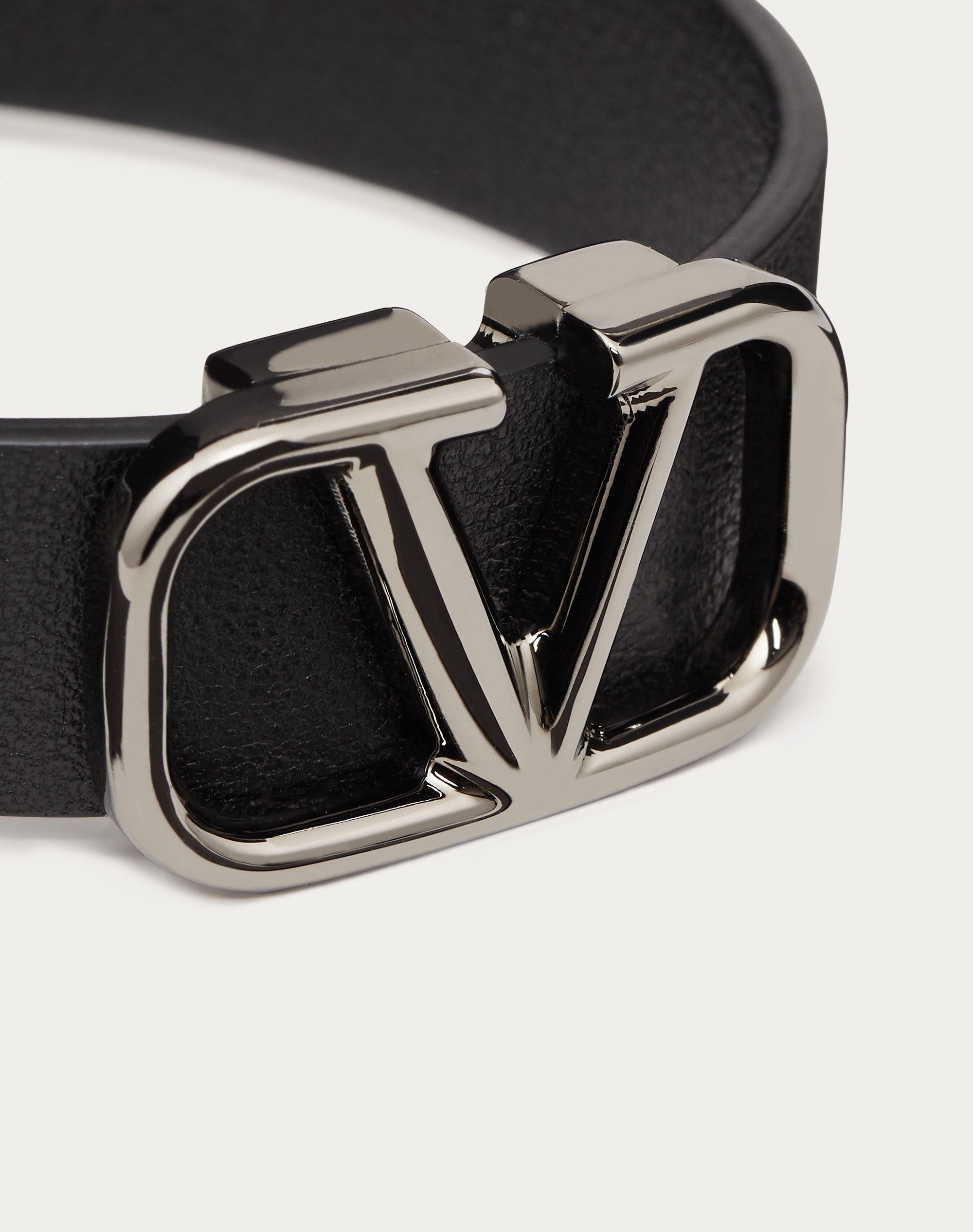 VLOGO SIGNATURE LEATHER BRACELET - 2