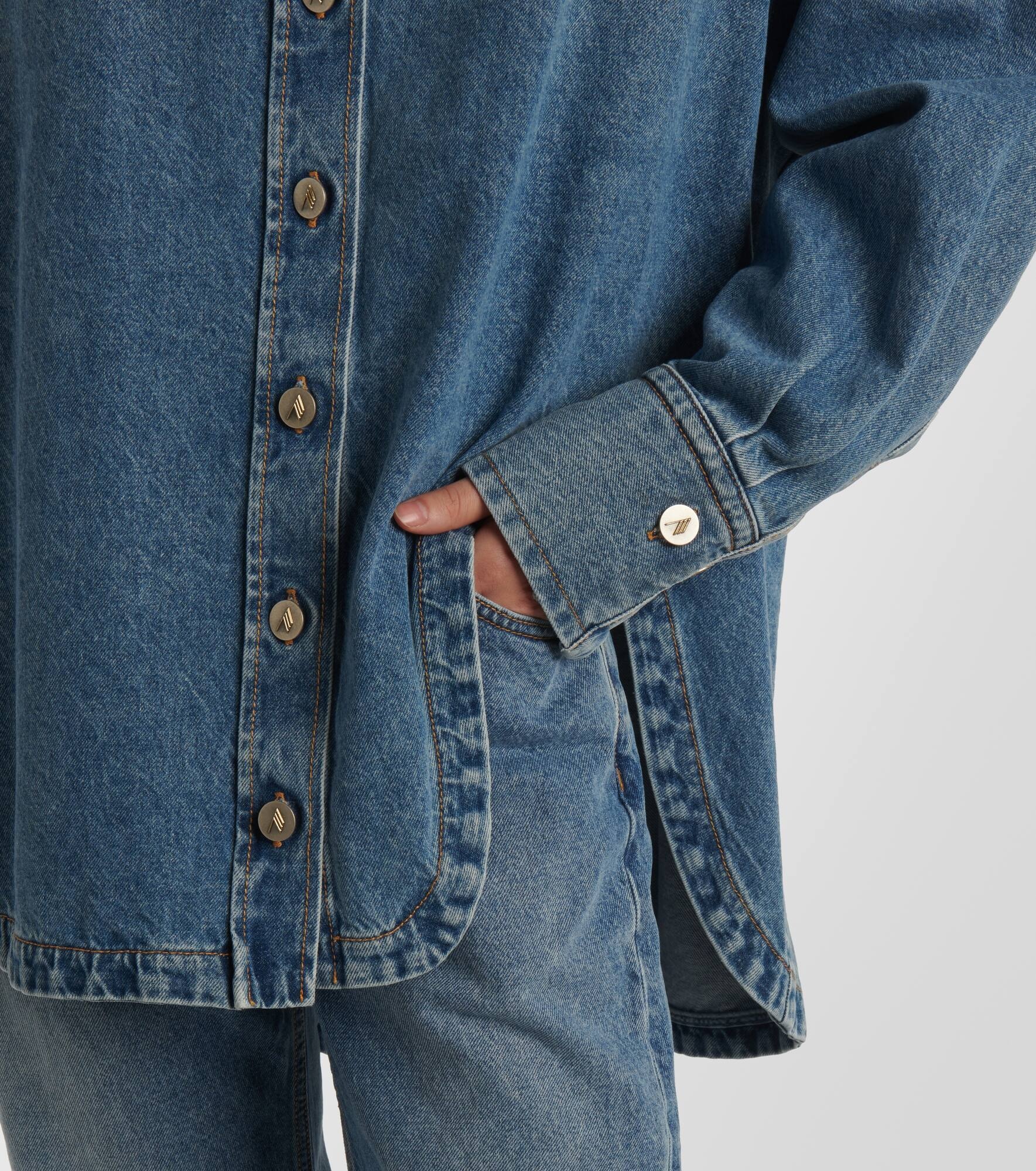 Diana asymmetric denim shirt - 6