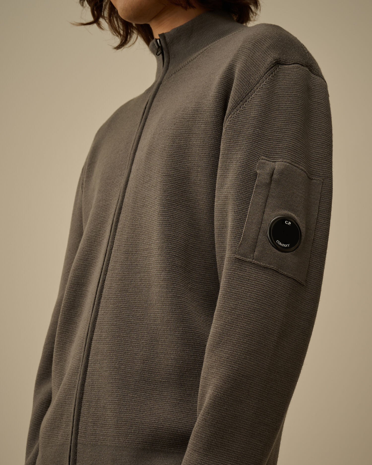 Re-Wool Full Zip Lens Cardigan - 5