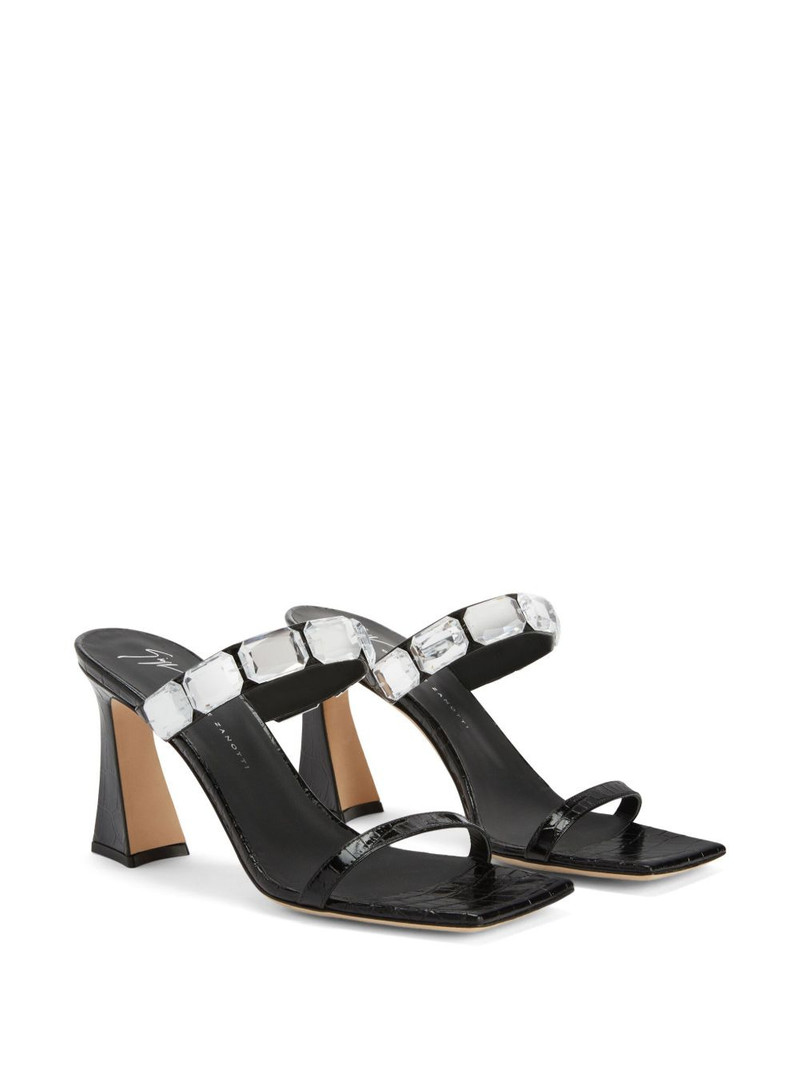 Giuseppe Zanotti Flaminia 85mm square-toe sandals outlook